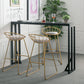 Industrial Table and Stool 1/4 Pieces Solid Wood Pub Table Set Clearhalo 'Bar Furniture' 'furn' 'furn_home_bar_bar_sets' 'Furniture' 'Home Bars & Bar Sets' 'home_bar_bar_sets' 'Kitchen & Dining Furniture' 6223177