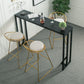 Industrial Table and Stool 1/4 Pieces Solid Wood Pub Table Set 4 Pieces: Table, 3 Stools Clearhalo 'Bar Furniture' 'furn' 'furn_home_bar_bar_sets' 'Furniture' 'Home Bars & Bar Sets' 'home_bar_bar_sets' 'Kitchen & Dining Furniture' 6223178