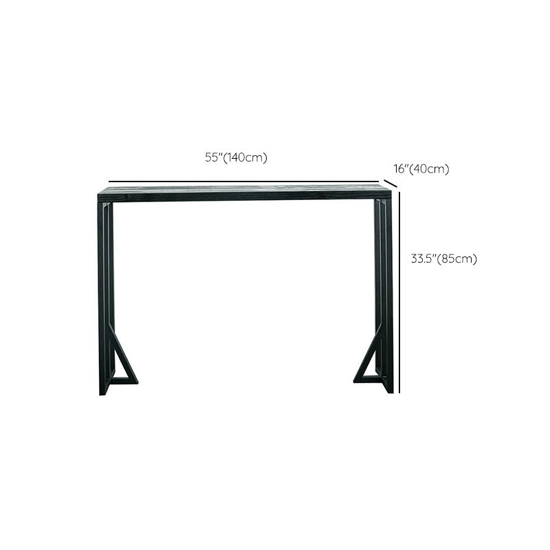 Industrial Table and Stool 1/4 Pieces Solid Wood Pub Table Set Clearhalo 'Bar Furniture' 'furn' 'furn_home_bar_bar_sets' 'Furniture' 'Home Bars & Bar Sets' 'home_bar_bar_sets' 'Kitchen & Dining Furniture' 6223187