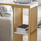 Juego de mesa de bar estilo Glam, juego de mostrador rectangular de mármol sintético de 1/3 piezas