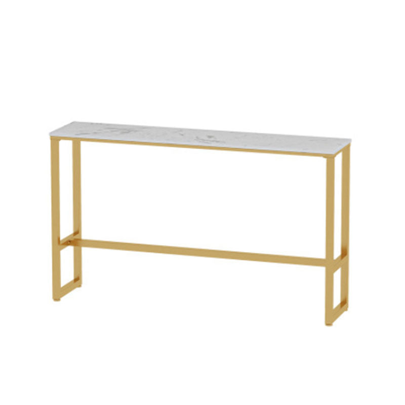 Glam Style Bar Table Set 1/5 Pieces Rectangle Faux Marble Counter Table Clearhalo 'Bar Furniture' 'furn' 'furn_home_bar_bar_sets' 'Furniture' 'Home Bars & Bar Sets' 'home_bar_bar_sets' 'Kitchen & Dining Furniture' 6223234