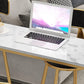Glam Style Bar Table Set 1/5 Pieces Rectangle Faux Marble Counter Table Clearhalo 'Bar Furniture' 'furn' 'furn_home_bar_bar_sets' 'Furniture' 'Home Bars & Bar Sets' 'home_bar_bar_sets' 'Kitchen & Dining Furniture' 6223235
