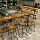 Industrial Style Bar Table 1/2/11 Pieces Rectangle Solid Wood Counter Set Clearhalo 'Bar Furniture' 'furn' 'furn_home_bar_bar_sets' 'Furniture' 'Home Bars & Bar Sets' 'home_bar_bar_sets' 'Kitchen & Dining Furniture' 6223254