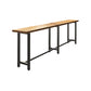 Tavolo da bar in stile industriale Set da bancone in legno massello rettangolare da 1/7 pezzi