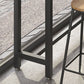 Tavolo da bar in stile industriale Set da bancone in legno massello rettangolare da 1/7 pezzi