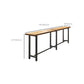 Tavolo da bar in stile industriale Set da bancone in legno massello rettangolare da 1/7 pezzi