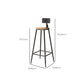 Tavolo da bar in stile industriale Set da bancone in legno massello rettangolare da 1/7 pezzi