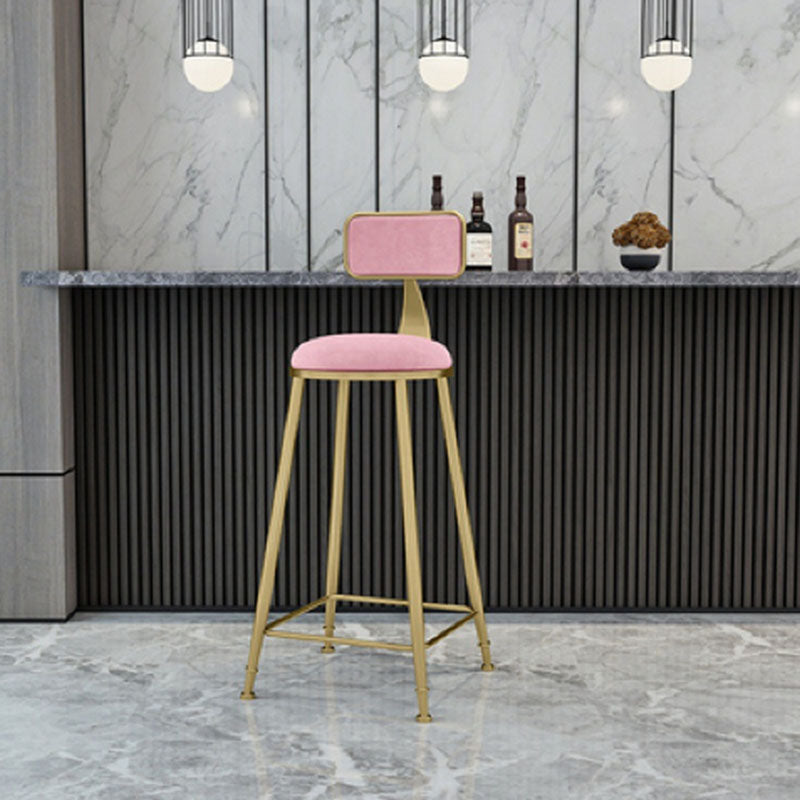 Glam Style Fixed Bar Table 1/4 Pieces Solid Wood Rectangle Counter Set for Indoor Pink 30"H Stool (Single) Clearhalo 'Bar Furniture' 'furn' 'furn_home_bar_bar_sets' 'Furniture' 'Home Bars & Bar Sets' 'home_bar_bar_sets' 'Kitchen & Dining Furniture' 6223310