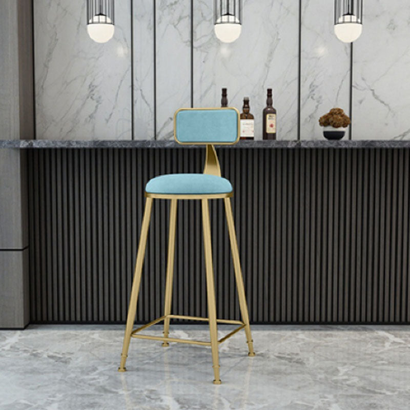 Glam Style Fixed Bar Table 1/4 Pieces Solid Wood Rectangle Counter Set for Indoor Blue 30"H Stool (Single) Clearhalo 'Bar Furniture' 'furn' 'furn_home_bar_bar_sets' 'Furniture' 'Home Bars & Bar Sets' 'home_bar_bar_sets' 'Kitchen & Dining Furniture' 6223312