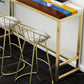 Glam Style Fixed Bar Table 1/4 Pieces Solid Wood Rectangle Counter Set for Indoor Clearhalo 'Bar Furniture' 'furn' 'furn_home_bar_bar_sets' 'Furniture' 'Home Bars & Bar Sets' 'home_bar_bar_sets' 'Kitchen & Dining Furniture' 6223319