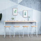 Modern Style Bar Table 1/5 Pieces Rectangle Solid Wood Counter Set