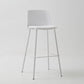 Taburete de bar de cuero de PU de estilo moderno, taburete de bar con asiento cuadrado y patas de metal