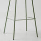 Taburete de bar de cuero de PU de estilo moderno, taburete de bar con asiento cuadrado y patas de metal