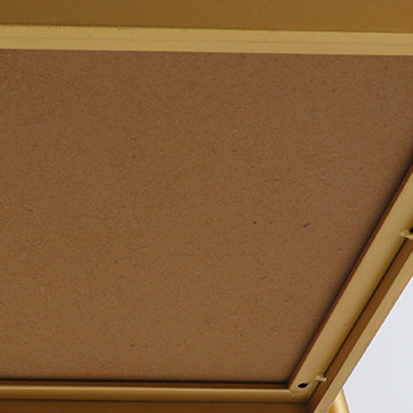 Modern Style Metal Prep Table 29.53"H Rolling Glass Prep Table for Home Use