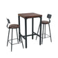 Brown Solid Wood Bar Table Industrial Dining Table for Kitchen Living Room Clearhalo 'Bar Furniture' 'Bar Tables' 'bar_tables' 'furn' 'furn_bar_tables' 'Furniture' 'Kitchen & Dining Furniture' 6225950