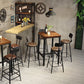 Brown Solid Wood Bar Table Industrial Dining Table for Kitchen Living Room Clearhalo 'Bar Furniture' 'Bar Tables' 'bar_tables' 'furn' 'furn_bar_tables' 'Furniture' 'Kitchen & Dining Furniture' 6225960