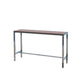 Modern Bar Table Brown Top Dining Table for Kitchen Living Room Coffee Room Silver Without Chairs Clearhalo 'Bar Furniture' 'Bar Tables' 'bar_tables' 'furn' 'furn_bar_tables' 'Furniture' 'Kitchen & Dining Furniture' 6225967