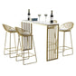 Industrial Bar Table Rectangle Sled Base Bar Height Pub Table for Home Clearhalo 'Bar Furniture' 'Bar Tables' 'bar_tables' 'furn' 'furn_bar_tables' 'Furniture' 'Kitchen & Dining Furniture' 6226001