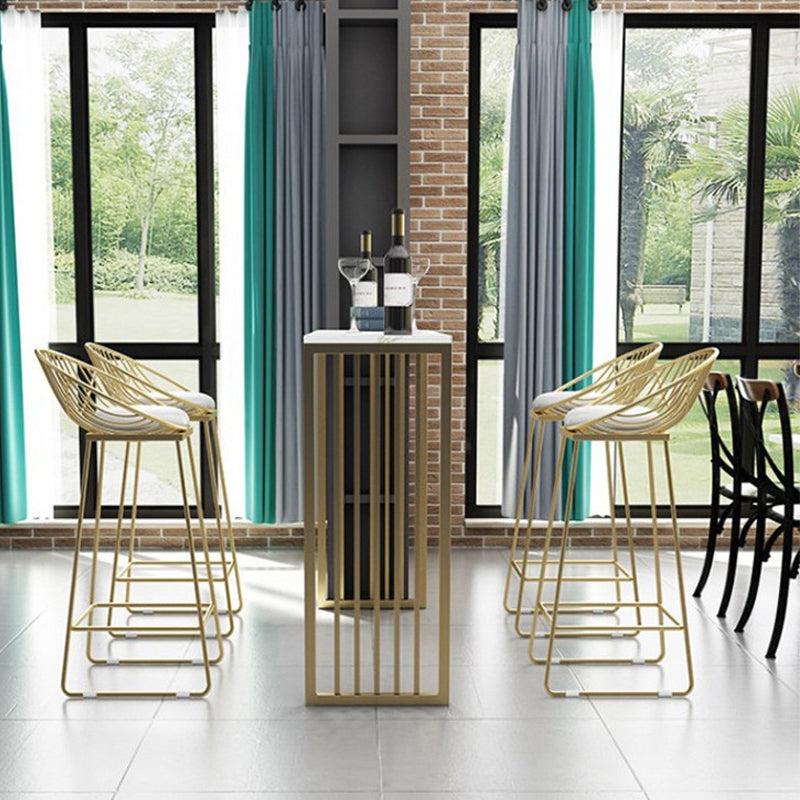Industrial Bar Table Rectangle Sled Base Bar Height Pub Table for Home Clearhalo 'Bar Furniture' 'Bar Tables' 'bar_tables' 'furn' 'furn_bar_tables' 'Furniture' 'Kitchen & Dining Furniture' 6226002