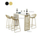 Industrial Bar Table Rectangle Sled Base Bar Height Pub Table for Home Clearhalo 'Bar Furniture' 'Bar Tables' 'bar_tables' 'furn' 'furn_bar_tables' 'Furniture' 'Kitchen & Dining Furniture' 6226009