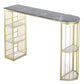 Glam Pub Height Dining Table Stone Top Pub Table for Dining Room Clearhalo 'Bar Furniture' 'Bar Tables' 'bar_tables' 'furn' 'furn_bar_tables' 'Furniture' 'Kitchen & Dining Furniture' 6226014