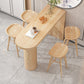 Contemporary Bar Table Solid Wood Specialty Pub Table for Outdoor 59.1"L x 17.7"W x 41.3"H Natural Without Chairs Clearhalo 'Bar Furniture' 'Bar Tables' 'bar_tables' 'furn' 'furn_bar_tables' 'Furniture' 'Kitchen & Dining Furniture' 6226025