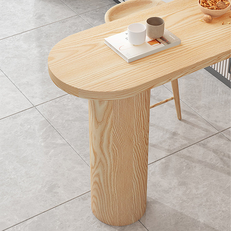 Contemporary Bar Table Solid Wood Specialty Pub Table for Outdoor Clearhalo 'Bar Furniture' 'Bar Tables' 'bar_tables' 'furn' 'furn_bar_tables' 'Furniture' 'Kitchen & Dining Furniture' 6226030