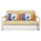 33.46" Wide Linen Sofa Bed Square Arm Sleeper Sofa Convertible Sofa