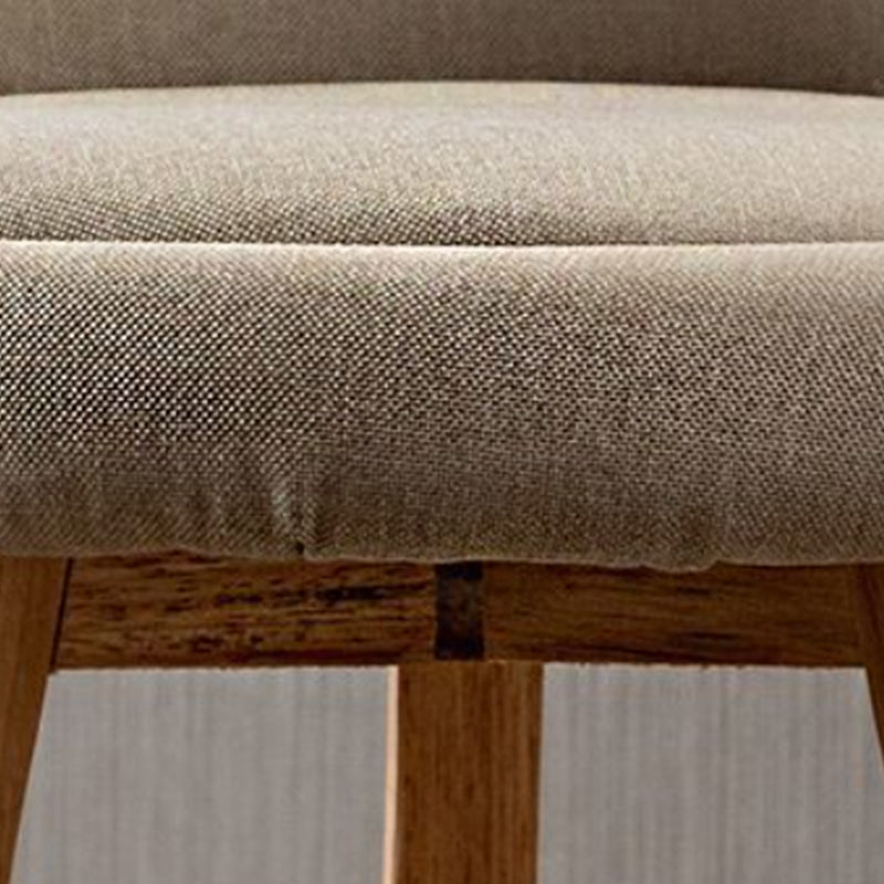 Nordic Armless Backrest Counter Stool Rubber Wood Bar Stool with Pedal Clearhalo 'Bar Furniture' 'Bar Stools' 'bar_stools' 'furn' 'furn_bar_stools' 'Furniture' 'Kitchen & Dining Furniture' 6226270
