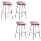 Contemporary Metal Bar Stool Plastic Counter Stools for Home Use Purple 4 Piece Set Clearhalo 'Bar Furniture' 'Bar Stools' 'bar_stools' 'furn' 'furn_bar_stools' 'Furniture' 'Kitchen & Dining Furniture' 6226347