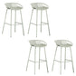 Contemporary Metal Bar Stool Plastic Counter Stools for Home Use Green 4 Piece Set Clearhalo 'Bar Furniture' 'Bar Stools' 'bar_stools' 'furn' 'furn_bar_stools' 'Furniture' 'Kitchen & Dining Furniture' 6226348