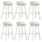 Contemporary Metal Bar Stool Plastic Counter Stools for Home Use Green 6 Piece Set Clearhalo 'Bar Furniture' 'Bar Stools' 'bar_stools' 'furn' 'furn_bar_stools' 'Furniture' 'Kitchen & Dining Furniture' 6226355
