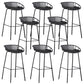 Contemporary Metal Bar Stool Plastic Counter Stools for Home Use Black 8 Piece Set Clearhalo 'Bar Furniture' 'Bar Stools' 'bar_stools' 'furn' 'furn_bar_stools' 'Furniture' 'Kitchen & Dining Furniture' 6226363