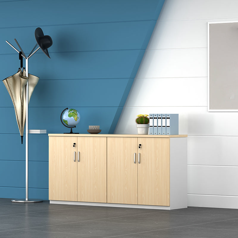 Archivo de archivos laterales de madera Archivo contemporáneo con almacenamiento