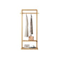 Contemporary Style Coat Hanger Pure Color Solid Wood Coat Rack for Living Room