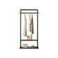 Contemporary Style Coat Hanger Pure Color Solid Wood Coat Rack for Living Room