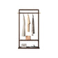 Contemporary Style Coat Hanger Pure Color Solid Wood Coat Rack for Living Room