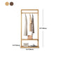 Contemporary Style Coat Hanger Pure Color Solid Wood Coat Rack for Living Room