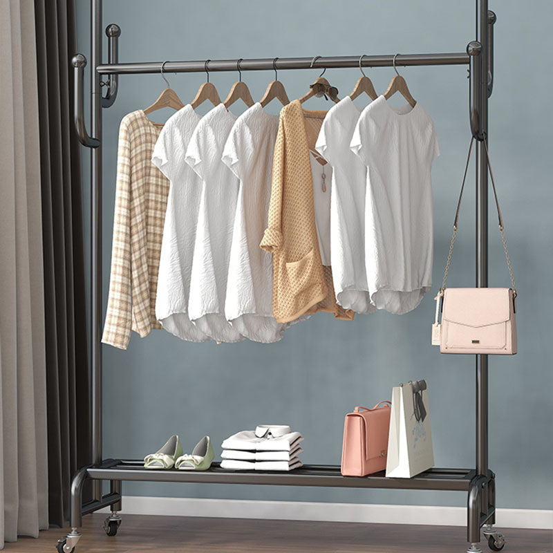 Moderne Style Coat Rack Metallic Free Standing Hooks Design -Kleiderbügel mit Regalen