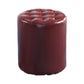 Modern Faux Leather Pouf Water Resistant Pure Color Square for Home Decor Red Round 1 Piece Clearhalo 'furn' 'furn_ottomans_poufs' 'Furniture' 'Living Room Furniture' 'Ottomans & Poufs' 'ottomans_poufs' 6227068