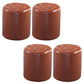 Modern Faux Leather Pouf Water Resistant Pure Color Square for Home Decor Brown Round 4 Piece Set Clearhalo 'furn' 'furn_ottomans_poufs' 'Furniture' 'Living Room Furniture' 'Ottomans & Poufs' 'ottomans_poufs' 6227078