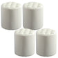 Modern Faux Leather Pouf Water Resistant Pure Color Square for Home Decor Light Yellow Round 4 Piece Set Clearhalo 'furn' 'furn_ottomans_poufs' 'Furniture' 'Living Room Furniture' 'Ottomans & Poufs' 'ottomans_poufs' 6227085