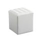 Modern Faux Leather Pouf Water Resistant Pure Color Square for Home Decor Gloss White Square 1 Piece Clearhalo 'furn' 'furn_ottomans_poufs' 'Furniture' 'Living Room Furniture' 'Ottomans & Poufs' 'ottomans_poufs' 6227101