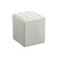 Modern Faux Leather Pouf Water Resistant Pure Color Square for Home Decor Light Yellow Square 1 Piece Clearhalo 'furn' 'furn_ottomans_poufs' 'Furniture' 'Living Room Furniture' 'Ottomans & Poufs' 'ottomans_poufs' 6227104