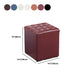 Modern Faux Leather Pouf Water Resistant Pure Color Square for Home Decor Clearhalo 'furn' 'furn_ottomans_poufs' 'Furniture' 'Living Room Furniture' 'Ottomans & Poufs' 'ottomans_poufs' 6227113