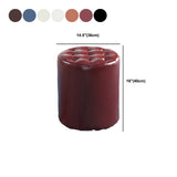 Modern Faux Leather Pouf Water Resistant Pure Color Square for Home Decor Clearhalo 'furn' 'furn_ottomans_poufs' 'Furniture' 'Living Room Furniture' 'Ottomans & Poufs' 'ottomans_poufs' 6227114