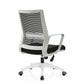 Contemporary Arm Chair Fixed Arms Mid-back Breathable Air Grid Office Chair Black Casters 1 Piece Clearhalo 'furn' 'furn_office_chair' 'Furniture' 'Office Chairs' 'Office Furniture' 'office_chair' 6227675