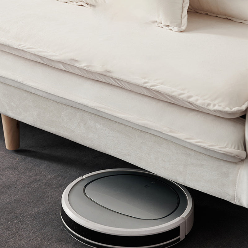 Modern 23.62" H Cotton Blend Square Arm Sofa for Living Room