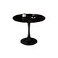 Round Furniture Traditional Luxury Stone Tulip Base Dining Room Collection Black Without Chairs Clearhalo ' dining_table' 'Dining Tables & Seating' 'Dining Tables' 'furn' 'furn_dining_table' 'Furniture' 'furniture_dining_table' 'Kitchen & Dining Furniture' 'kitchen&dining_furn' 'kitchen' 'kitchen_dining_table' 6227782