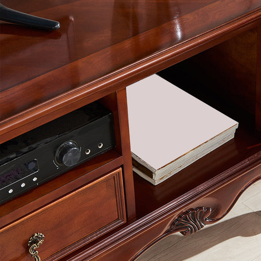 Traditional Wood TV Stand Console Open Storage TV Media Stand with Doors for Living Room Clearhalo 'furn' 'furn_tv_stands_entertainment_centers' 'Furniture' 'Living Room Furniture' 'TV Stands & Entertainment Centers' 'TV Stands & Media Storage Furniture' 'tv_stands_entertainment_centers' 6227871